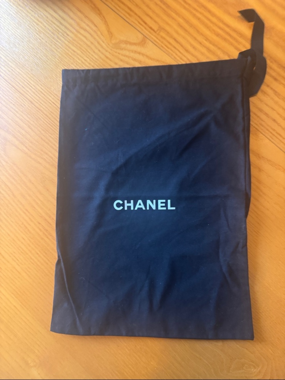 CHANEL Black Drawstring Dustbag
